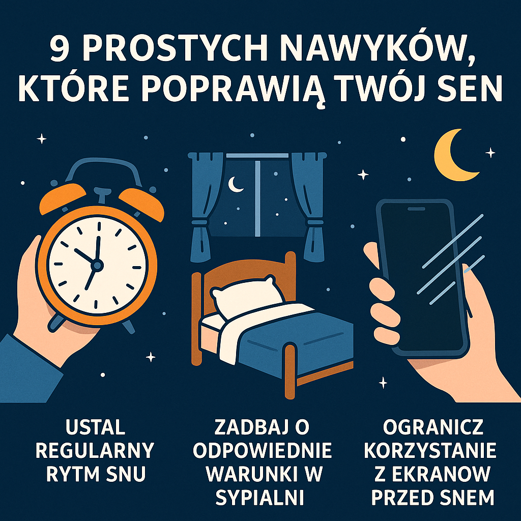 9 prostych nawyków, które poprawią Twój sen
